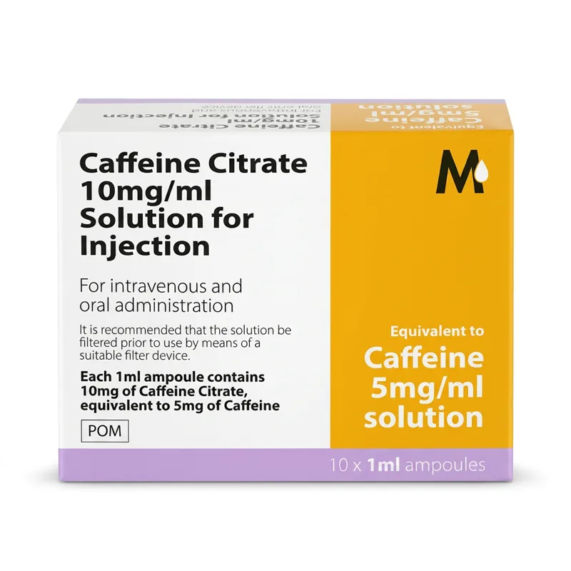 Caffeine Citrate 10 mg/ml