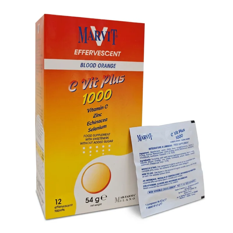 Marvit C Plus 1000 mg with Zinc, Selenium and Echinacea